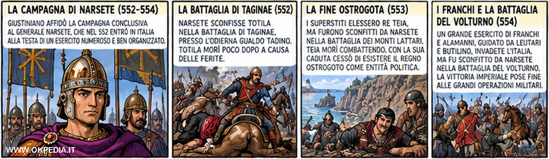la terza fase della guerra: la campagna di Narsete (552-554)