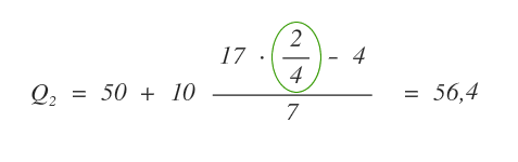 il calcolo del secondo quartile