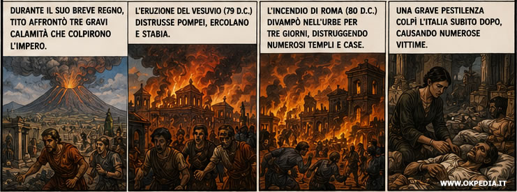 la catastrofi naturali durante il principato di Tito