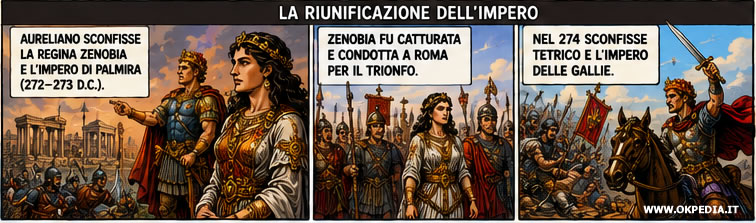 la riunificazione dell'impero romano
