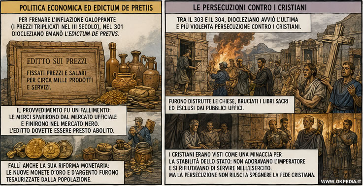 la politica economica e la persecuzione dei cristiani