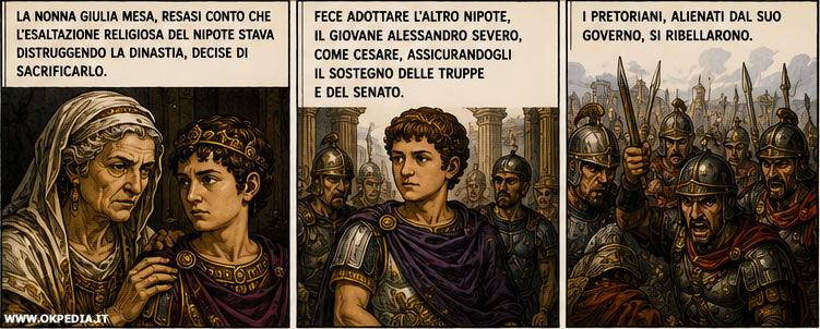 Giulia Mesa spinse Eliogabalo ad adottare il cugino Alessandro Severo
