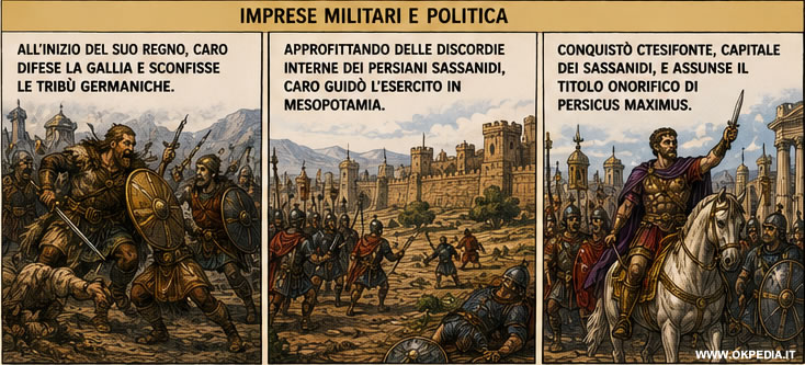 le campagne militari di Caro
