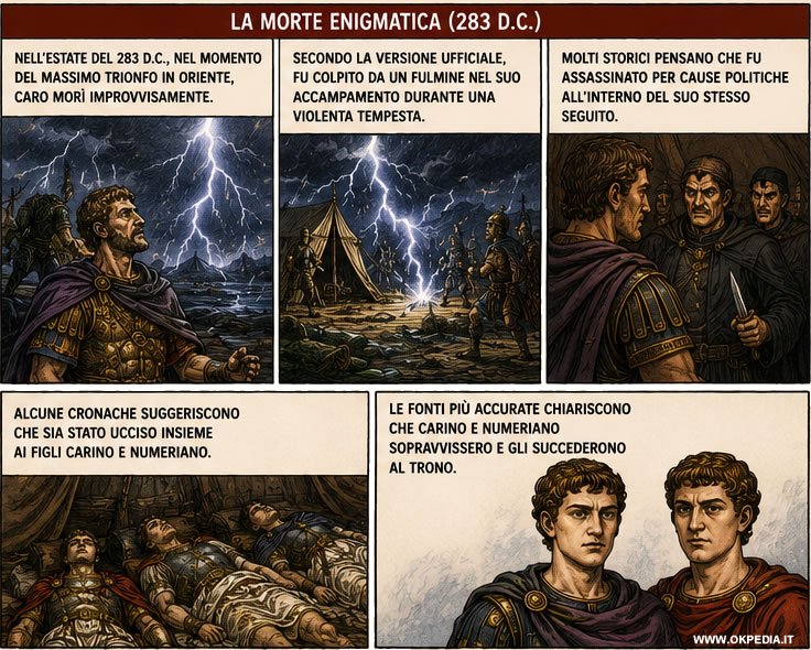 la morte di Caro