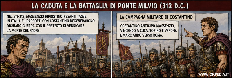 la crisi e la caduta di Massenzio
