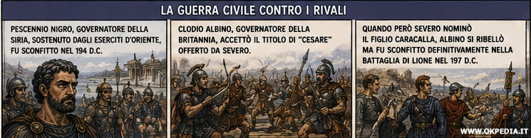 la guerra civile del 193 d.C.