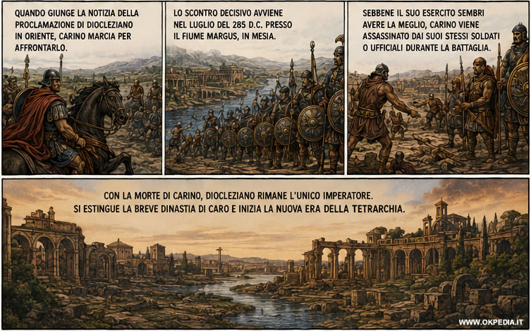 la battaglia di Margus e la morte di Carino