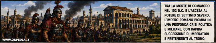 l'anarchia militare dal 193 al 197 dC nell'impero romano