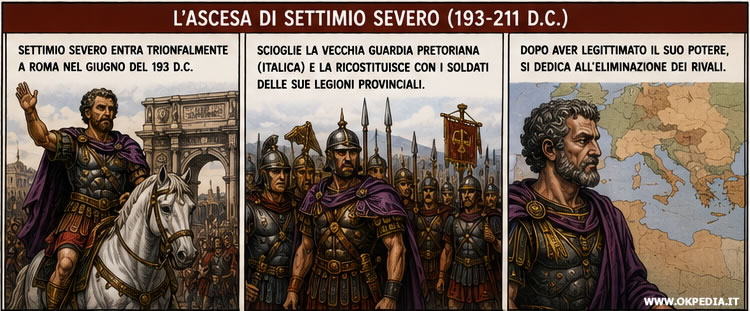 Settimio Severo entra a Roma