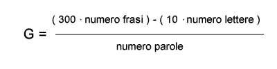 indicatore di Gulpease alternativo