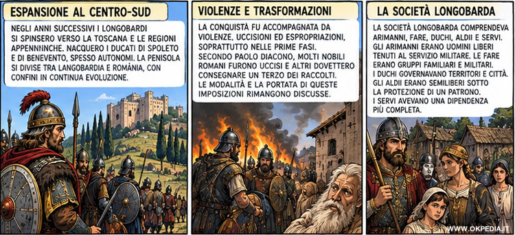 l'espansione longobarda al centro-sud