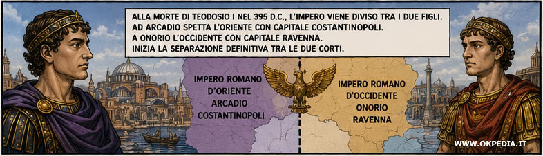 la divisione dell'impero