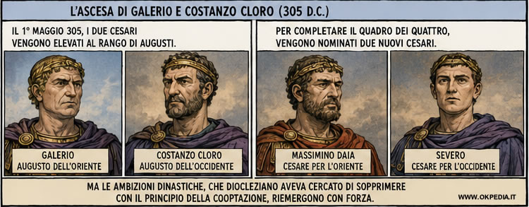 l'ascesa di Galerio e Costanzo Cloro