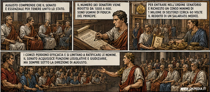 la trasformazione del Senato romano