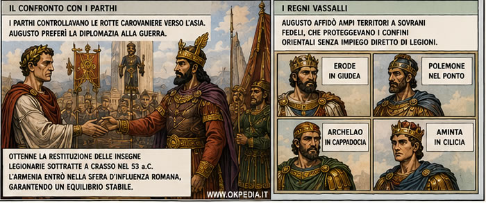 la strategia diplomatica contro i Parti