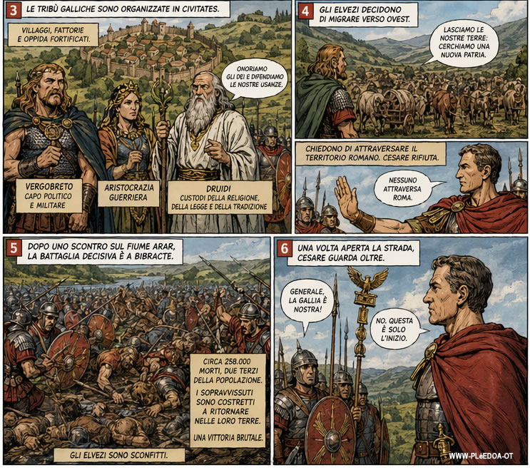 la campagna contro gli Elvezi
