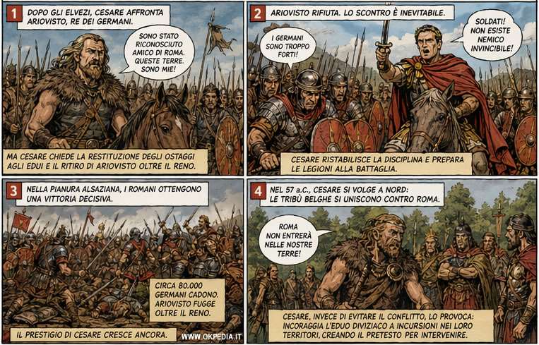 la guerra al re dei Germani