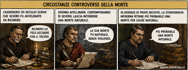 la morte di Libio Severo
