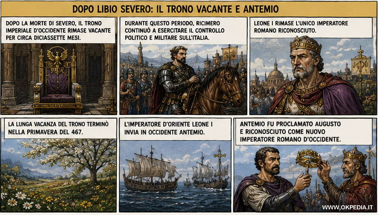 L'interregno dopo Libio Severo fino all'arrivo di Antemio