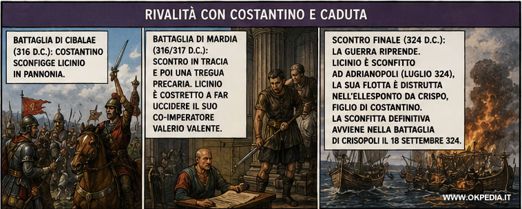 la guerra tra Costantino e Licinio