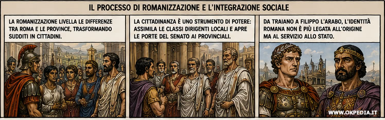 il processo di integrazione e romanizzazione