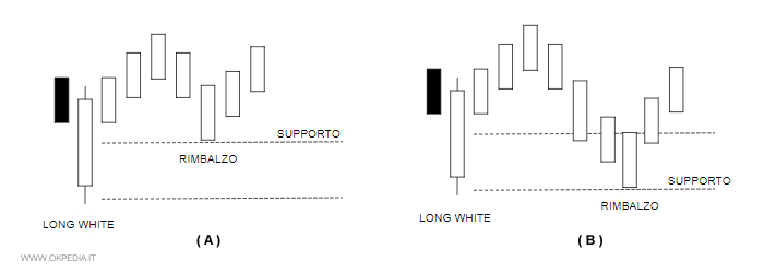 la zona di supporto con una long white