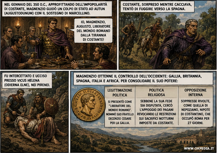 Il colpo di stato dell'imperatore Magnenzio