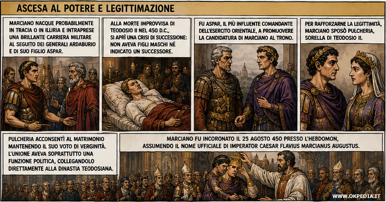 l'ascesa al trono imperiale di Marciano