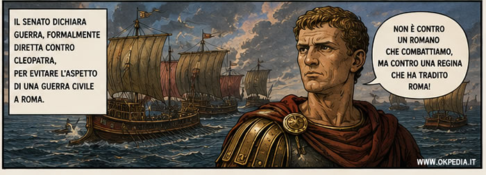 la guerra contro Cleopatra