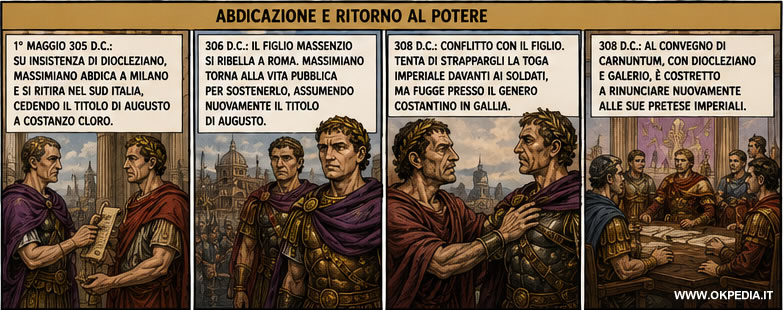 L'abdicazione e il ritorno al potere
