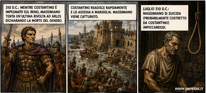 la rivolta e la morte di Massimiano