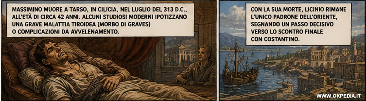 la morte di Massimino Daia