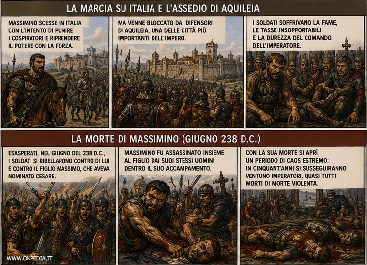 la morte di Massimino