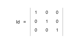 un esempio di matrice identica