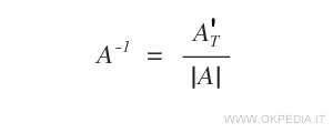 la formula del teorema di laplace della matrice inversa