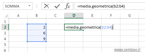 Alicia Permitirse Colapso Media geometrica su Excel - Okpedia