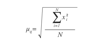 la formula della media quadratica