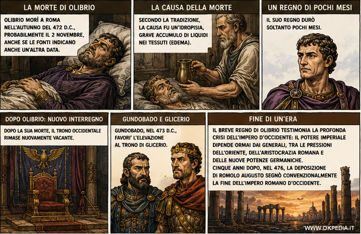 la morte di Olibrio