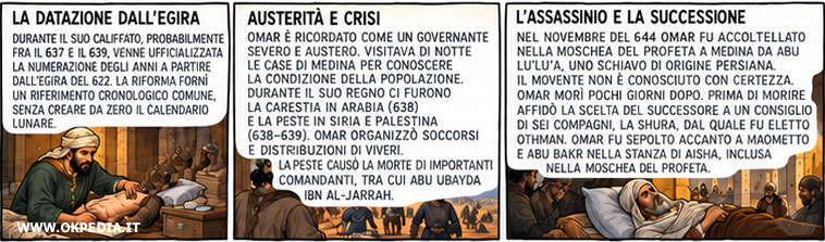la morte del secondo califfo e la successione