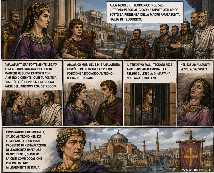 la successione al trono di Teodorico