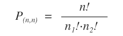 la formula delle permutazioni con ripetizione
