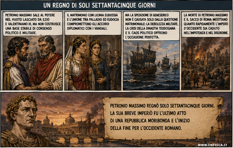 la fine del breve regno di Petronio