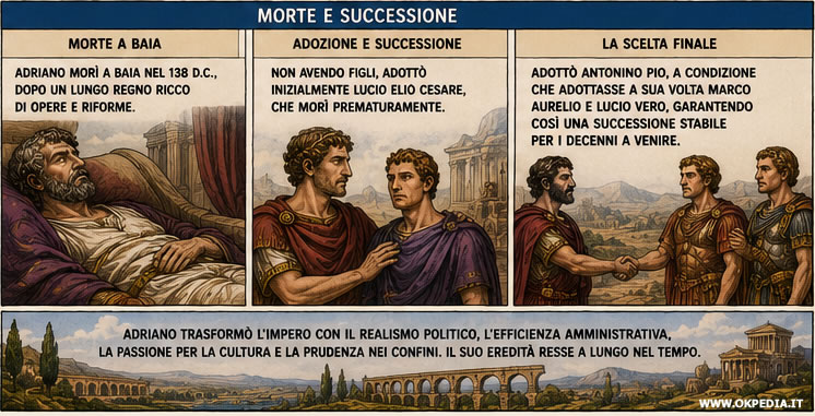 la successione e la morte di Adriano