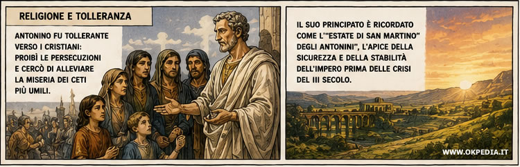 la tolleranza religiosa e la politica sociale di Antonino Pio