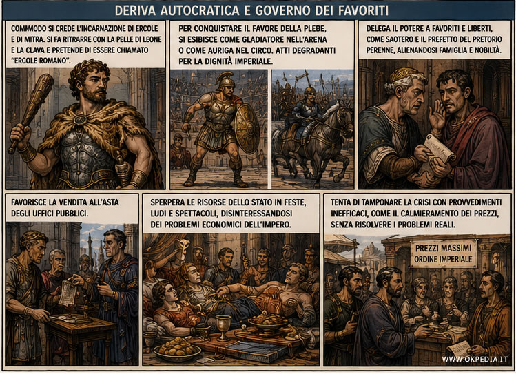 la divinizzazione e il governo affidato ai liberti