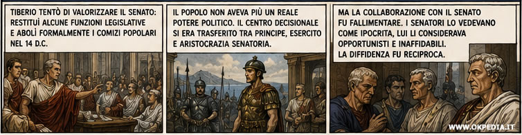 il rapporto con il senato romano