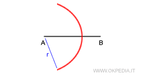arco con raggio superiore alla metà del segmento AB