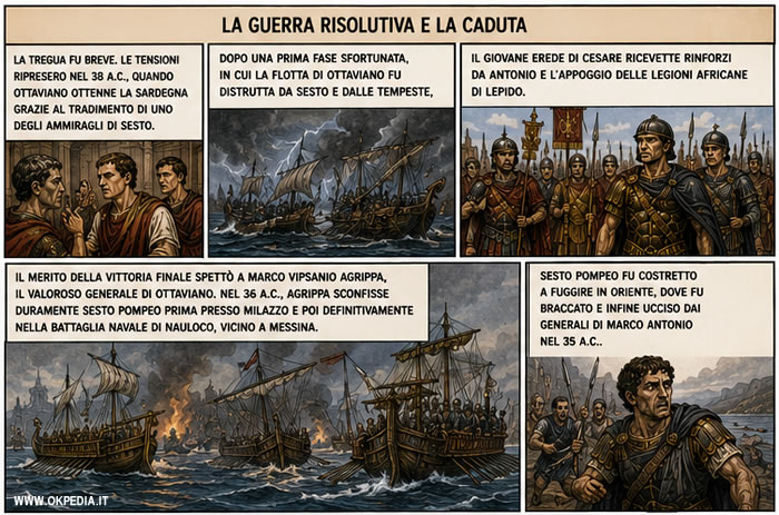 la fine di Sesto Pompeo