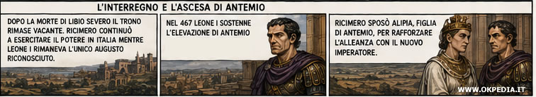 L'interregno e l'ascesa di Antemio