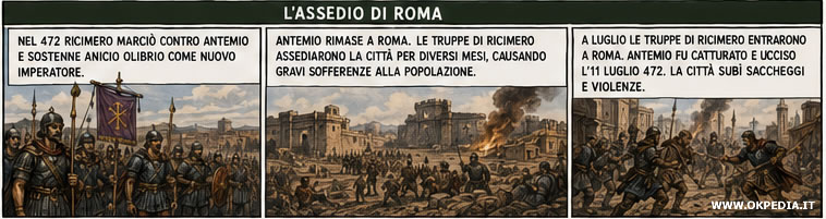 la guerra civile e l'assedio di Roma